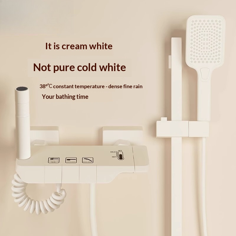 Home For Bathroom - Creamy Easy Topless Shower Set All