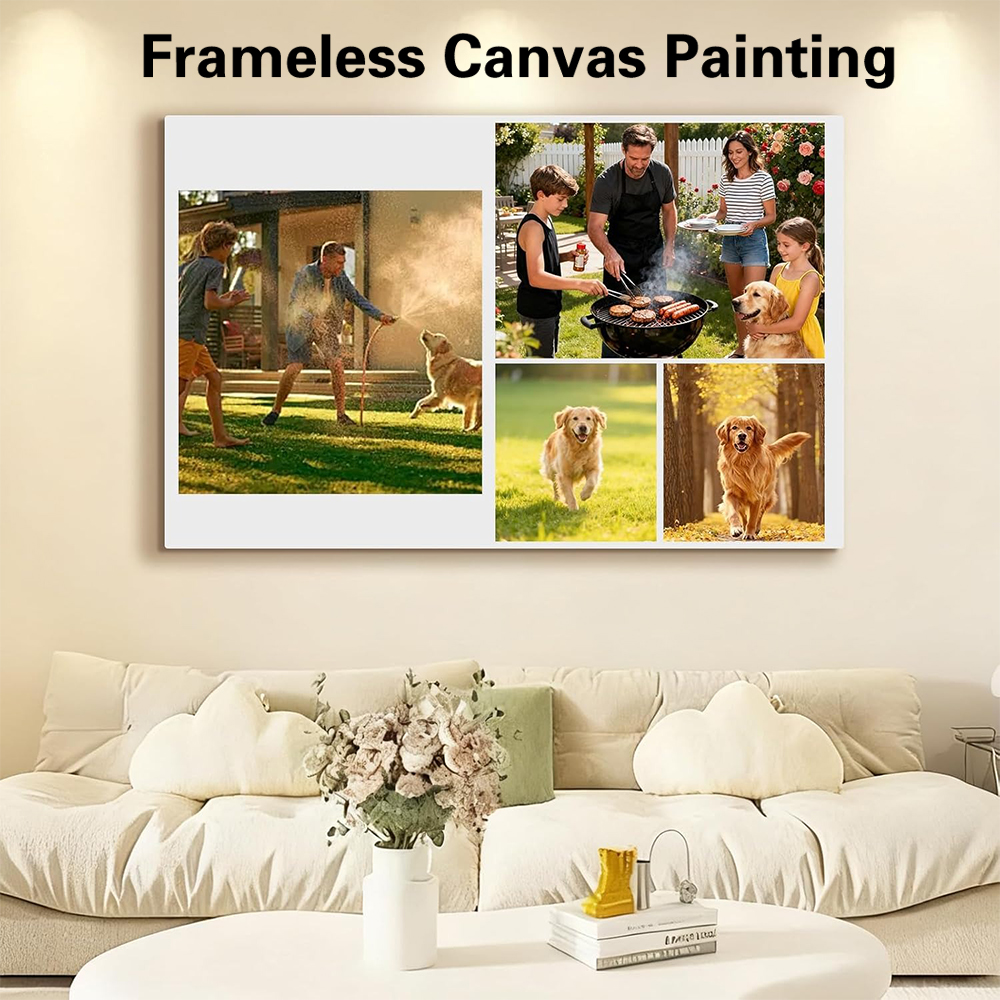 Home Bathroom Pictures - 1pc Frameless Personalize Custom Photo family
