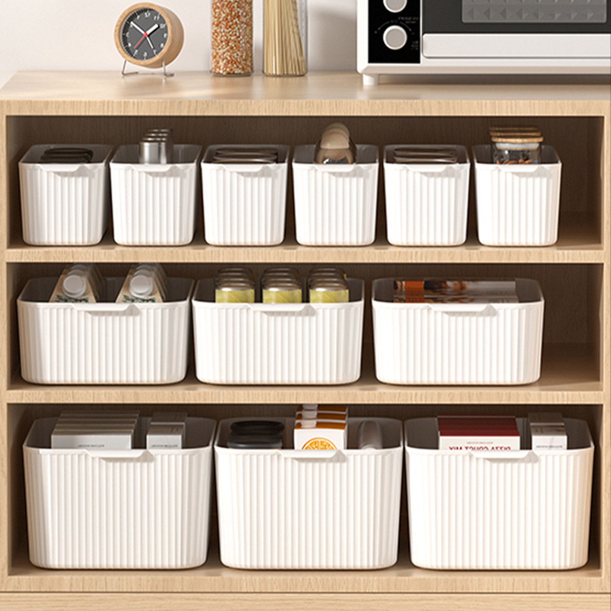 Home Goods Bathroom Cabinets - WORTHBUY Plastic Storage Box With Handle