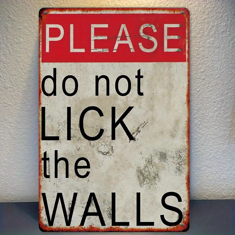 Home Bathroom Signs - Metal sign with 
