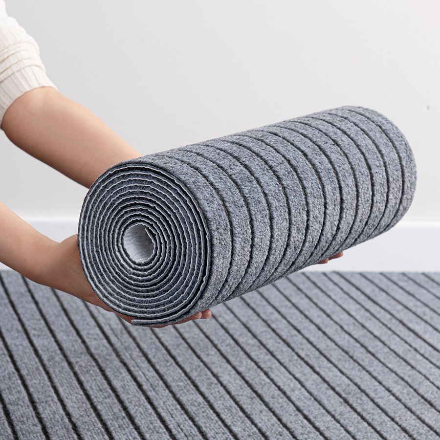 Home Bathroom Rugs - 40cmx3m DIY Solid Color Striped Kitchen