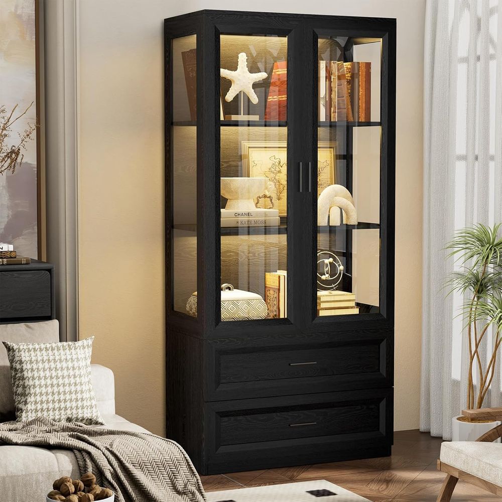 Home & Bathroom Building Products Pte Ltd - LED-Illuminated Acrylic Display Cabinet, 67 Curio
