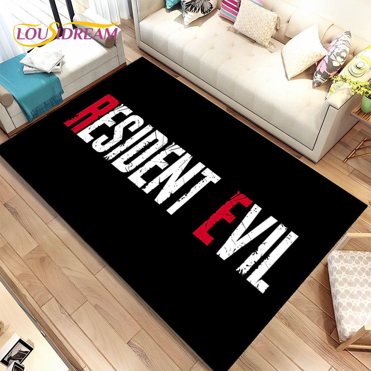 Home Bathroom Rugs - 3D R-Resident Evil Games Gamer Area