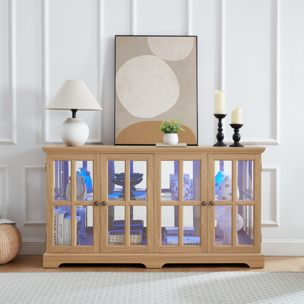 Home & Bathroom Building Products Pte Ltd - LED Curio Display Cabinet: Glass Doors,