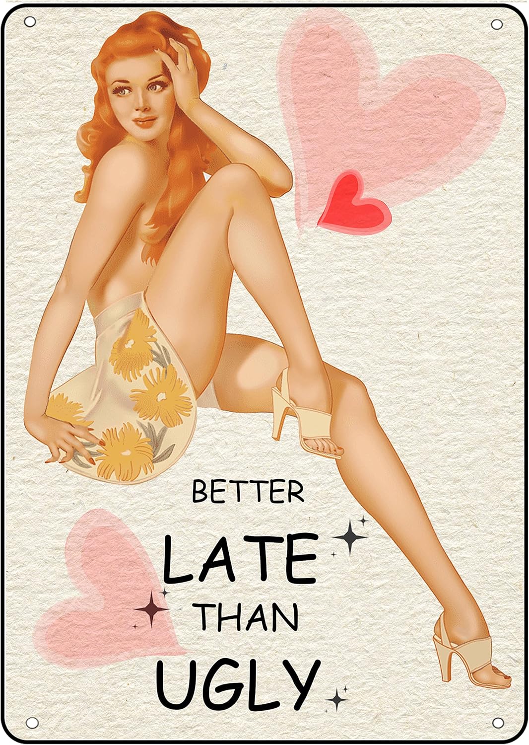 Home Bathroom Signs - Bathroom Home Pin Up Girl Metal