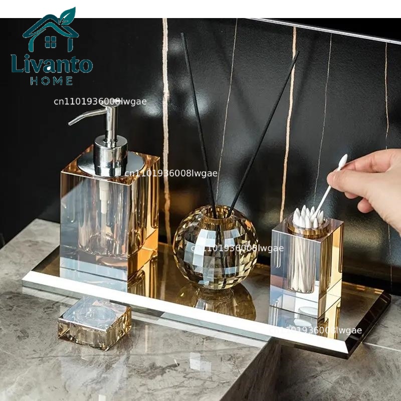 Crystal Glass Bathroom Accesso - огляд і ціна Glass Soap Dish