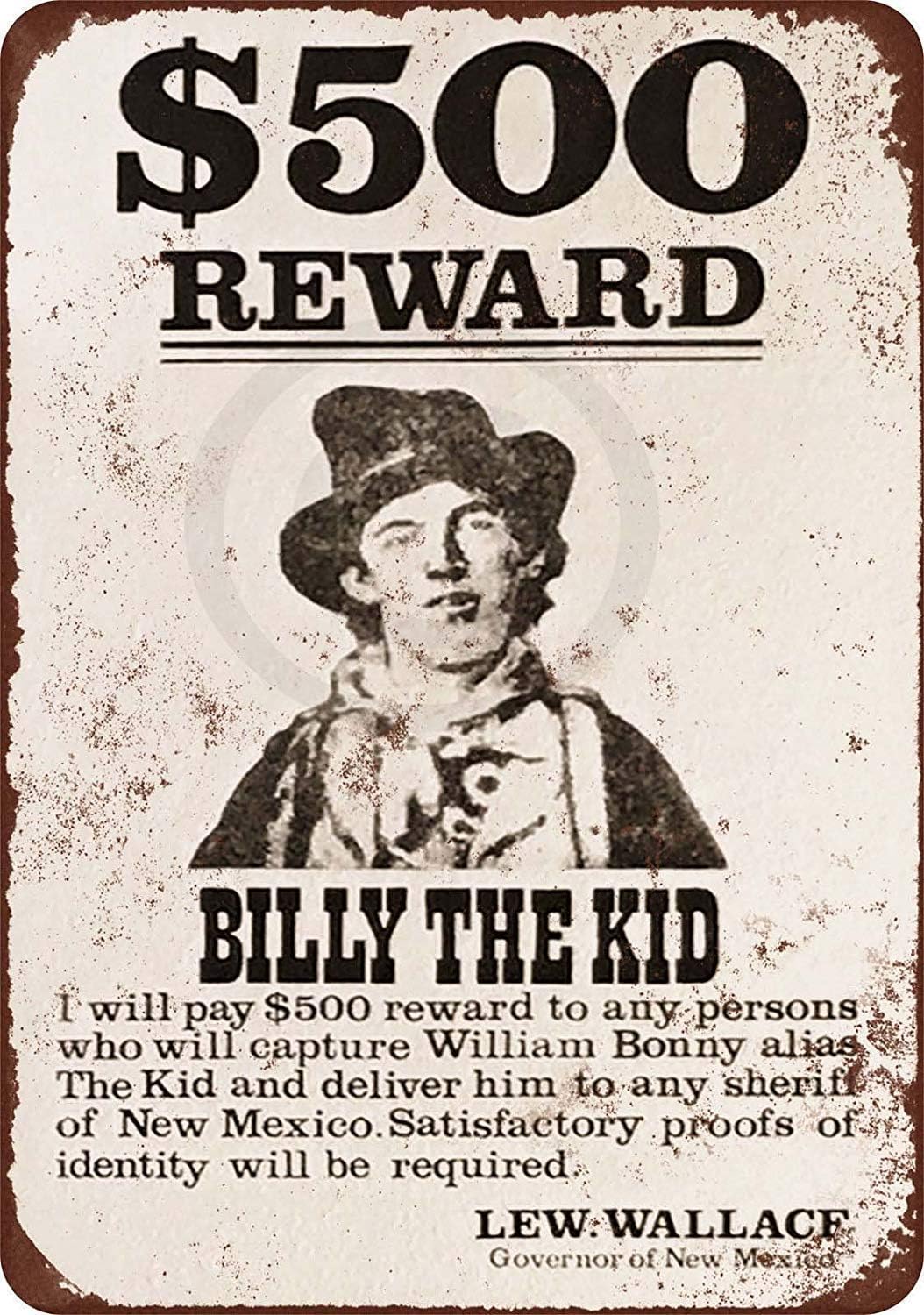 1878 BILLY THE KID WANTED Post - огляд і ціна Home Bathroom Signs