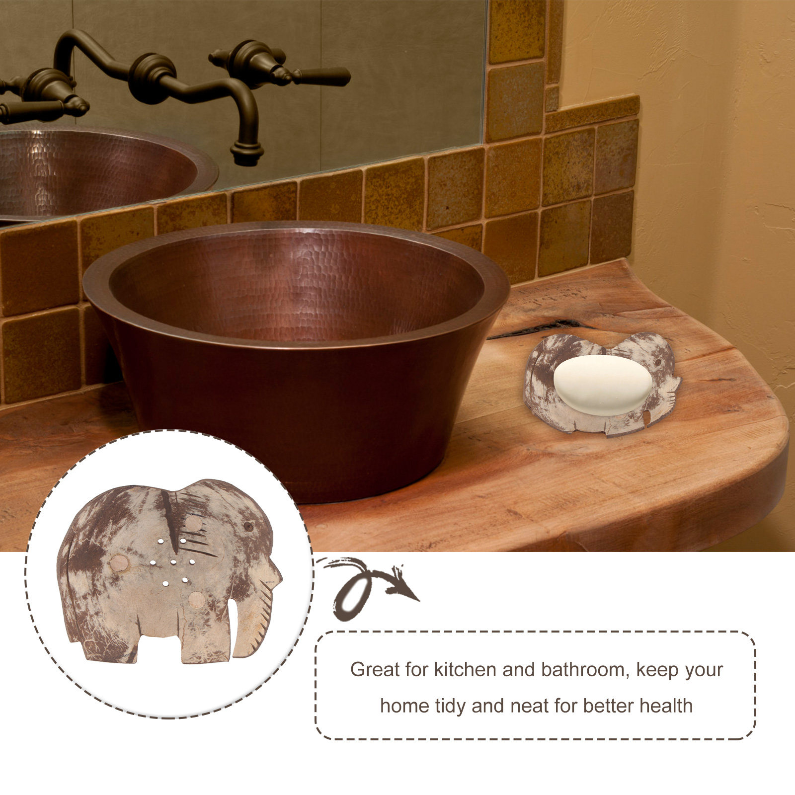 Wooden Soap Box Storage Contai - огляд і ціна Home Essentials Bathroom Storage