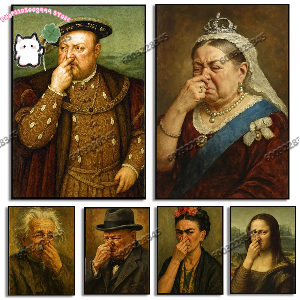 1PC Funny Art Posters Funny Ce - огляд і ціна Home Bathroom Pictures