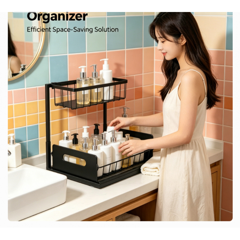 Household Pull Out Under Sink  - огляд і ціна Home Goods Bathroom Cabinets