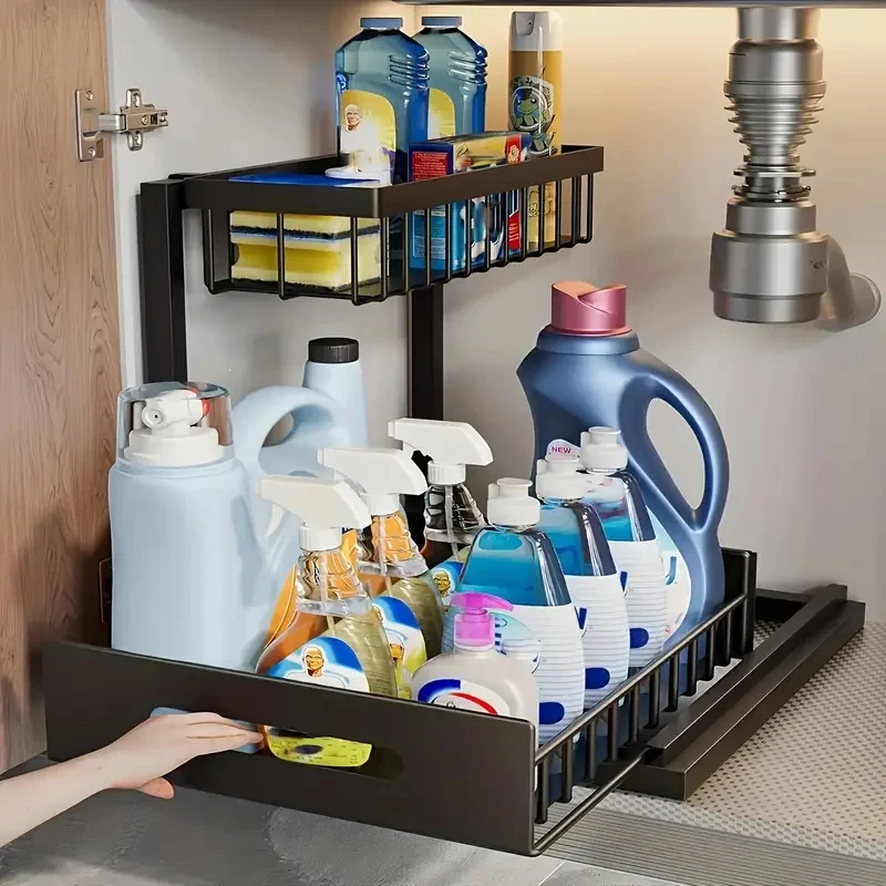 Household Pull Out Under Sink  - огляд і ціна Home Goods Bathroom Cabinets