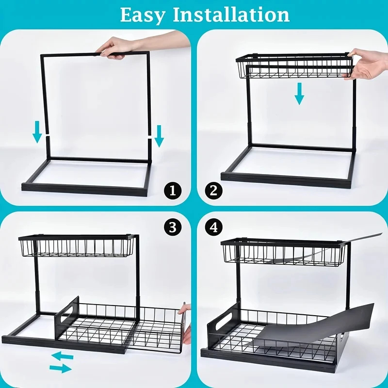 Household Pull Out Under Sink  - огляд і ціна Home Goods Bathroom Cabinets