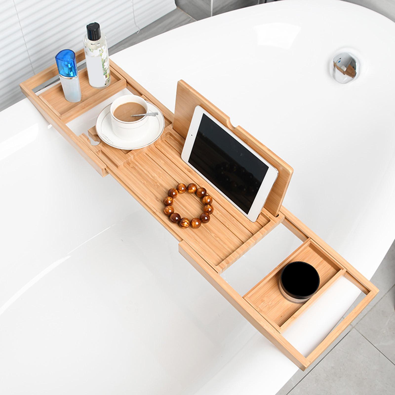 Premium Wooden Bathtub Caddy T - огляд і ціна Glass Soap Dish