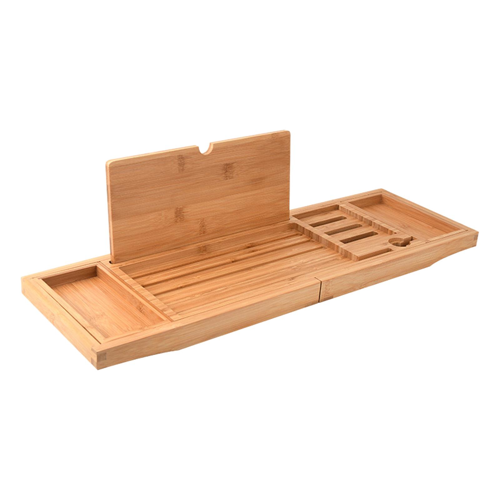 Premium Wooden Bathtub Caddy T - огляд і ціна Glass Soap Dish