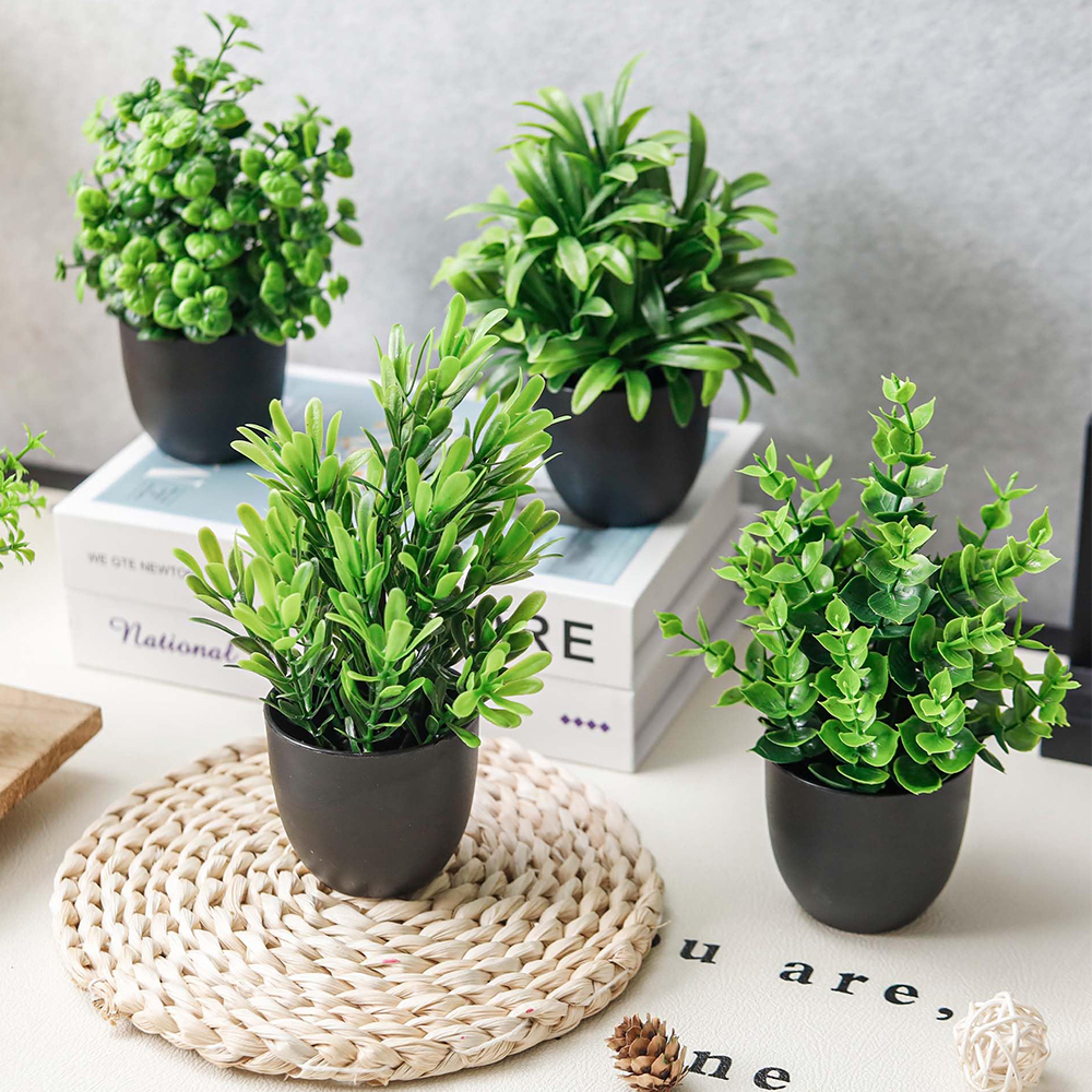 4 Packs Fake Plants Artificial - огляд і ціна Home Bathroom Gadgets