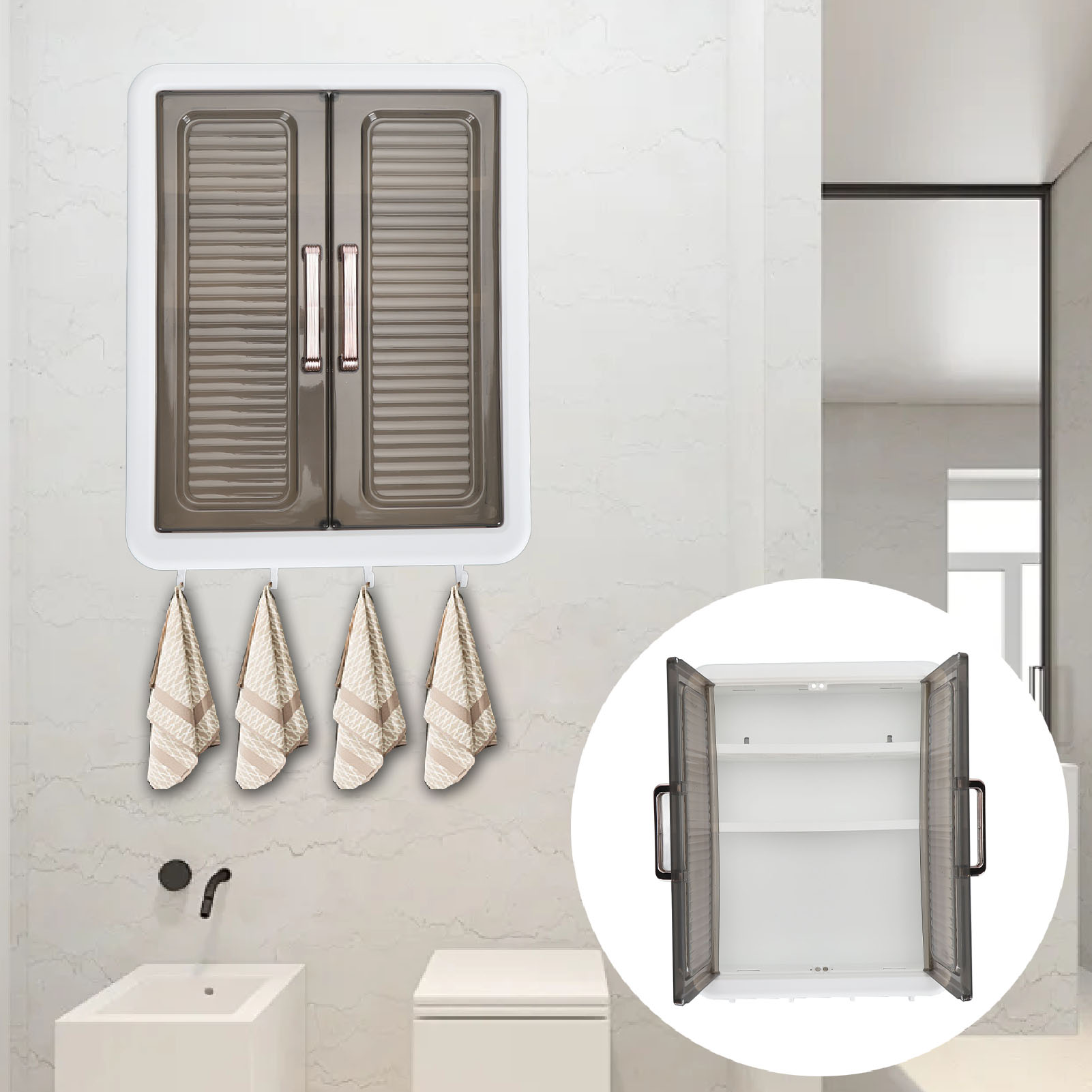 Bathroom Cabinet Wall Mounted  - огляд і ціна Home Goods Bathroom Cabinets