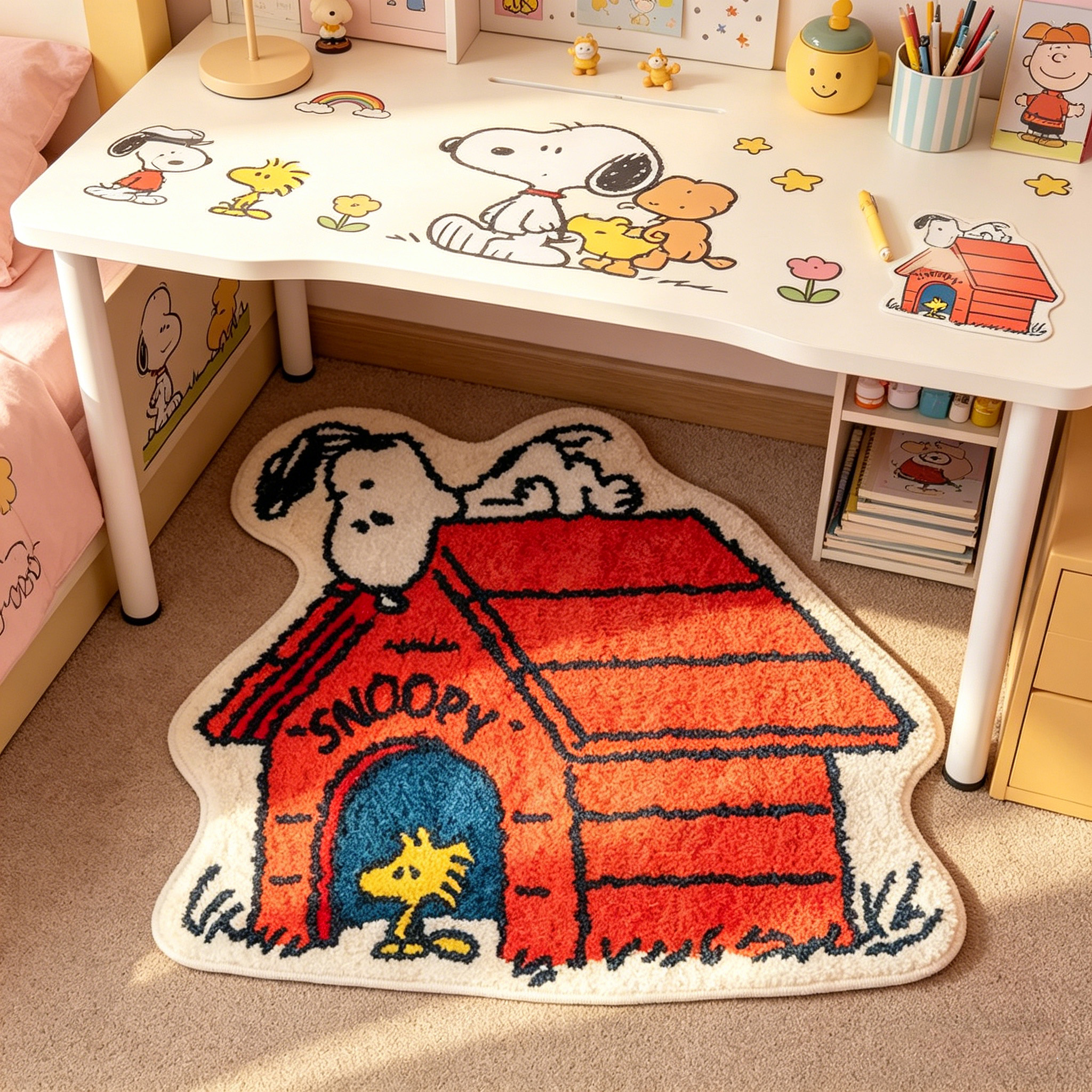 Cute Cartoon Snoopy House Shap - огляд і ціна Home Bathroom Rugs