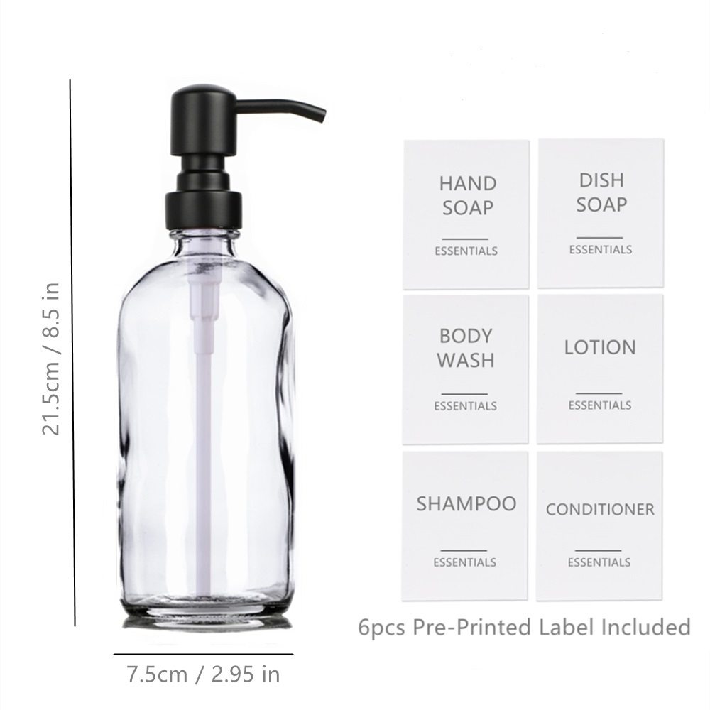 Clear Glass Soap Dispenser, Ba - огляд і ціна Glass Soap Dish