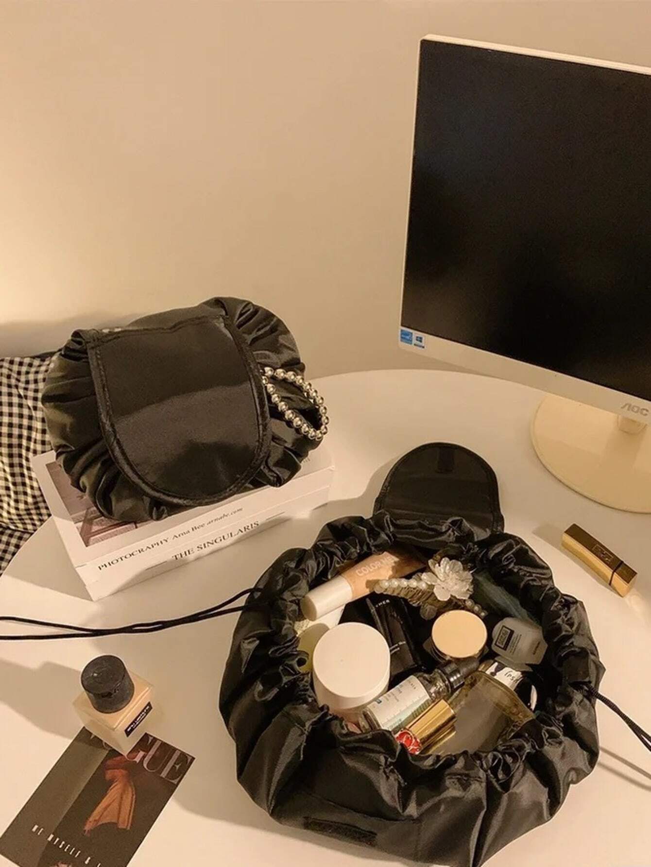 1pc Cosmetic Storage Bag, Trav - огляд і ціна Home Essentials Bathroom Storage