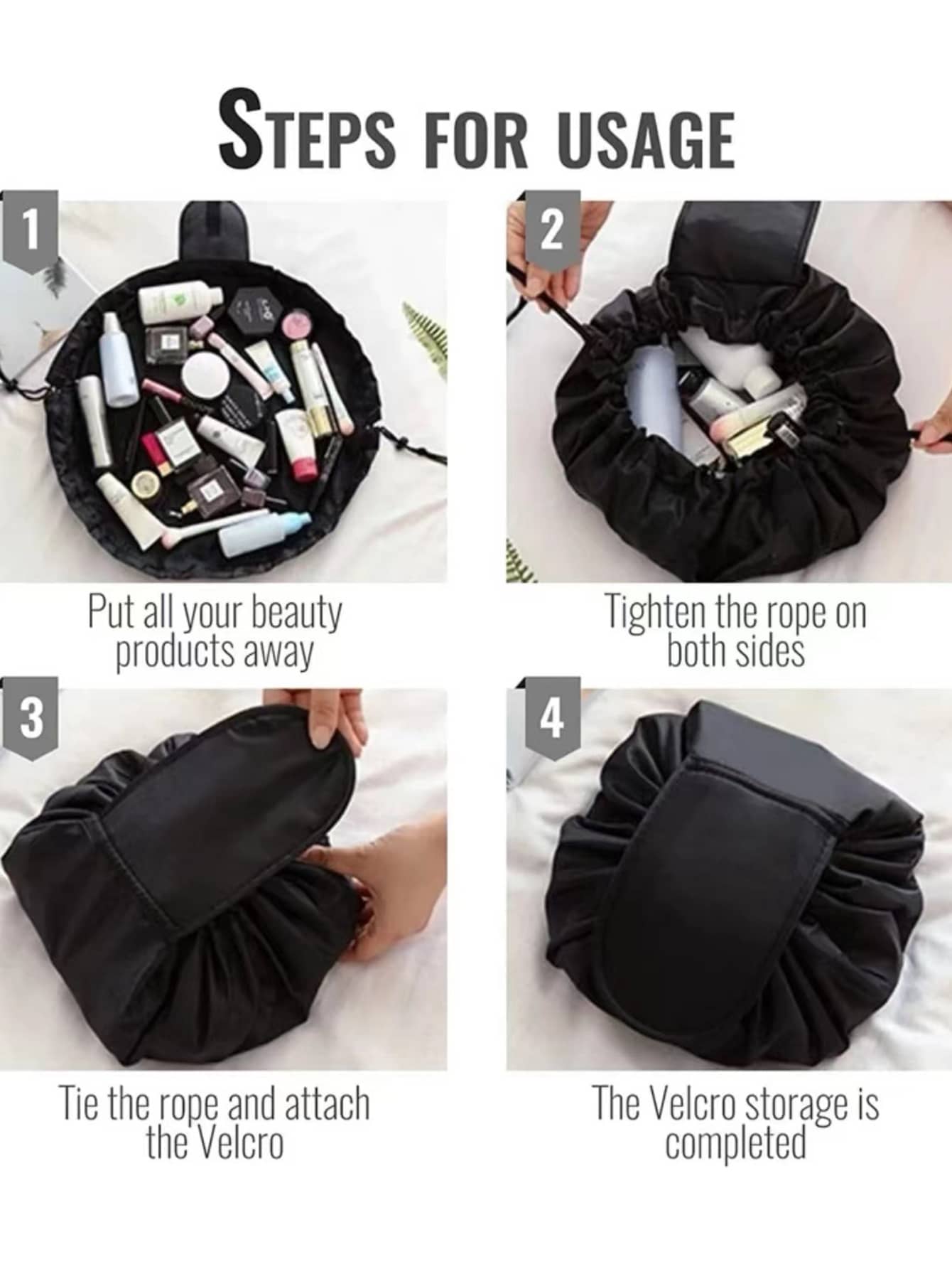 1pc Cosmetic Storage Bag, Trav - огляд і ціна Home Essentials Bathroom Storage