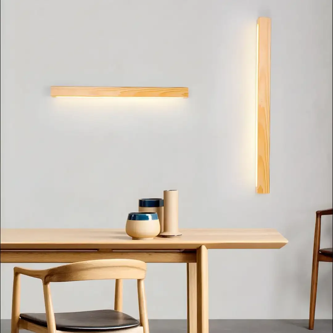 Japanese Wooden Slat Wall Lamp - огляд і ціна Japanese Home Bathroom Design