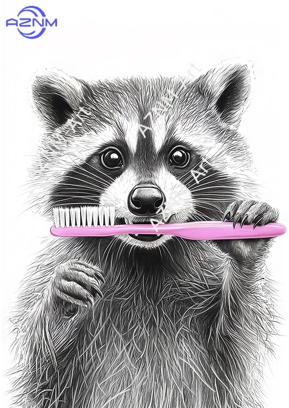 1PC Funny Otter Raccoon Bathro - огляд і ціна Home Bathroom Pictures