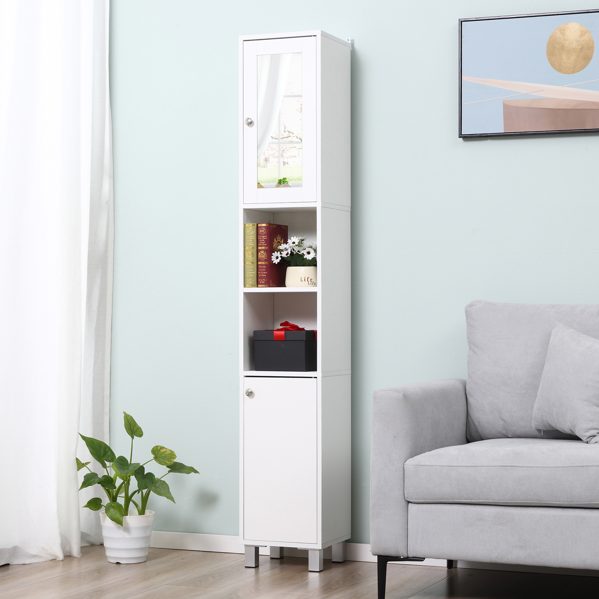 Kleankin Tall Bathroom Storage - огляд і ціна Home Theater Bathroom