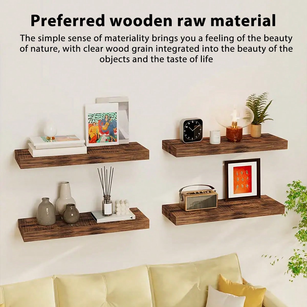 4 Sets 15.8in Floating Shelves - огляд і ціна Home Essentials Bathroom Storage