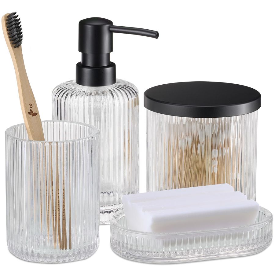 Glass Bathroom Accessories Set - огляд і ціна Glass Soap Dish