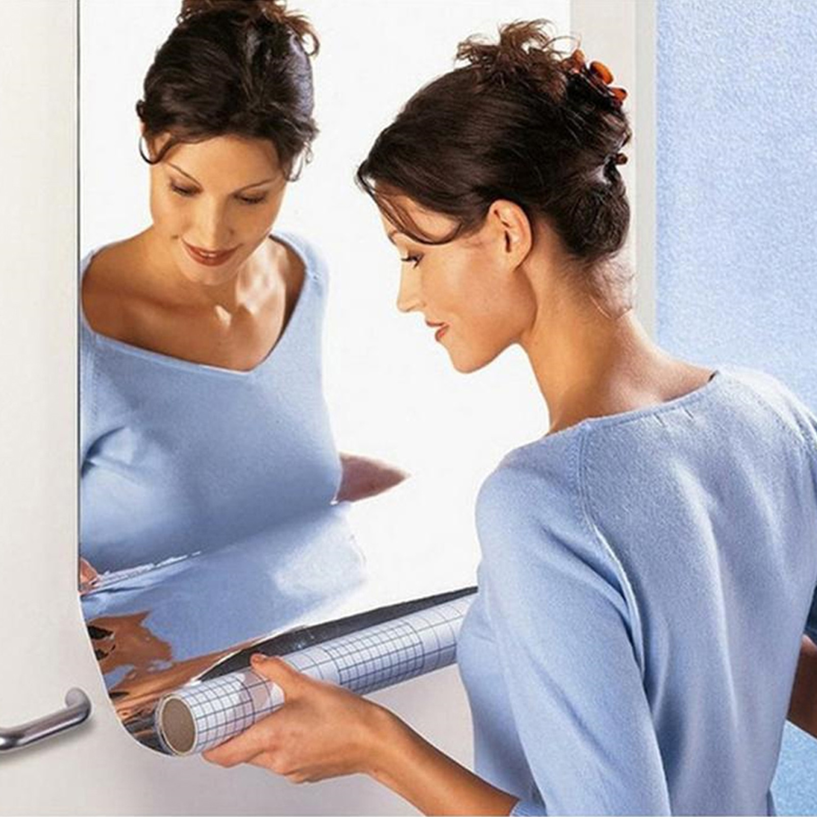 50*100cm Mirror Wall Sticker B - огляд і ціна Home Theater Bathroom