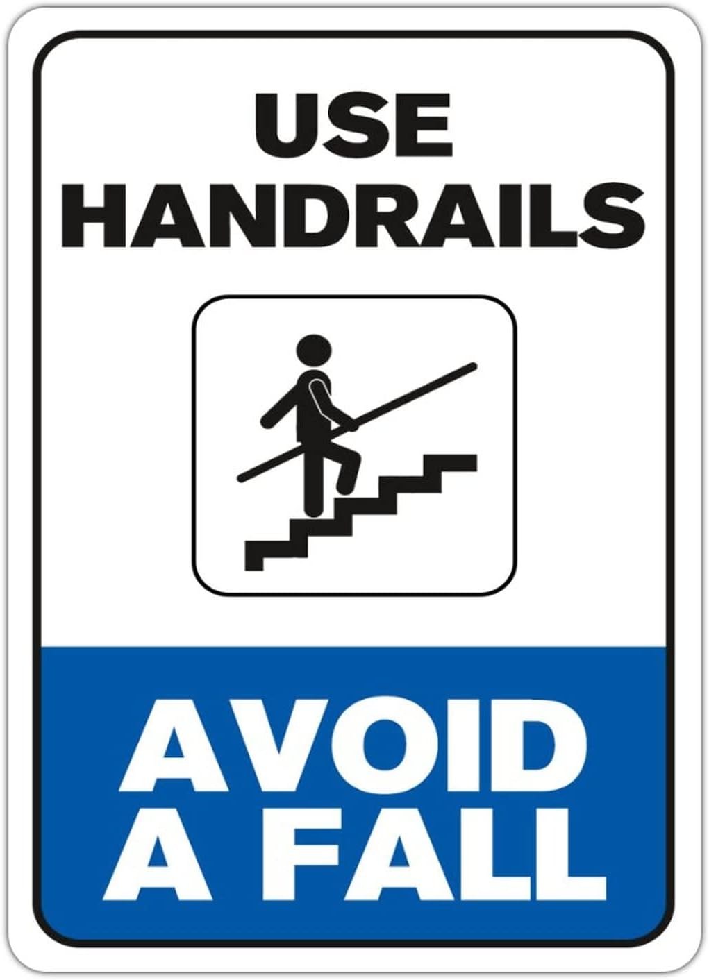 Use Handrails Avoid A Fall War - огляд і ціна Home Bathroom Signs