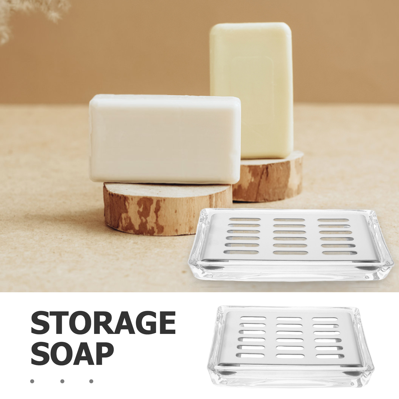 Self-Draining Glass Soap Dish  - огляд і ціна Glass Soap Dish