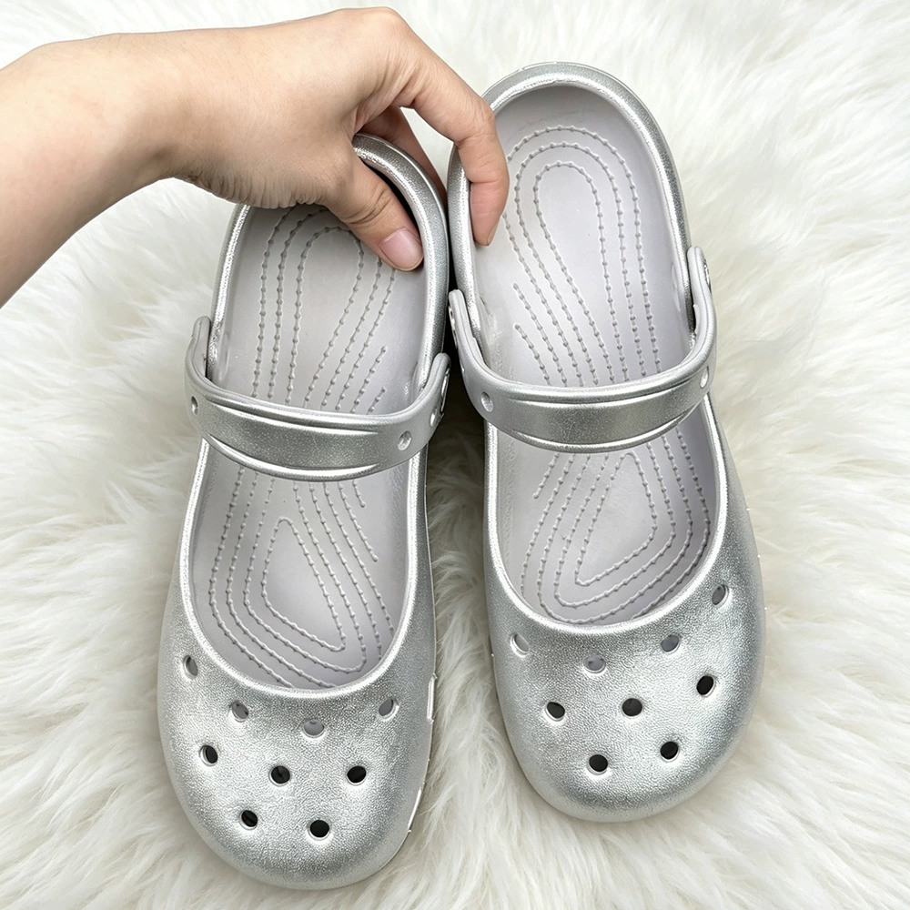 Summer New Silver Slip-on Clog - огляд і ціна Home For Bathroom