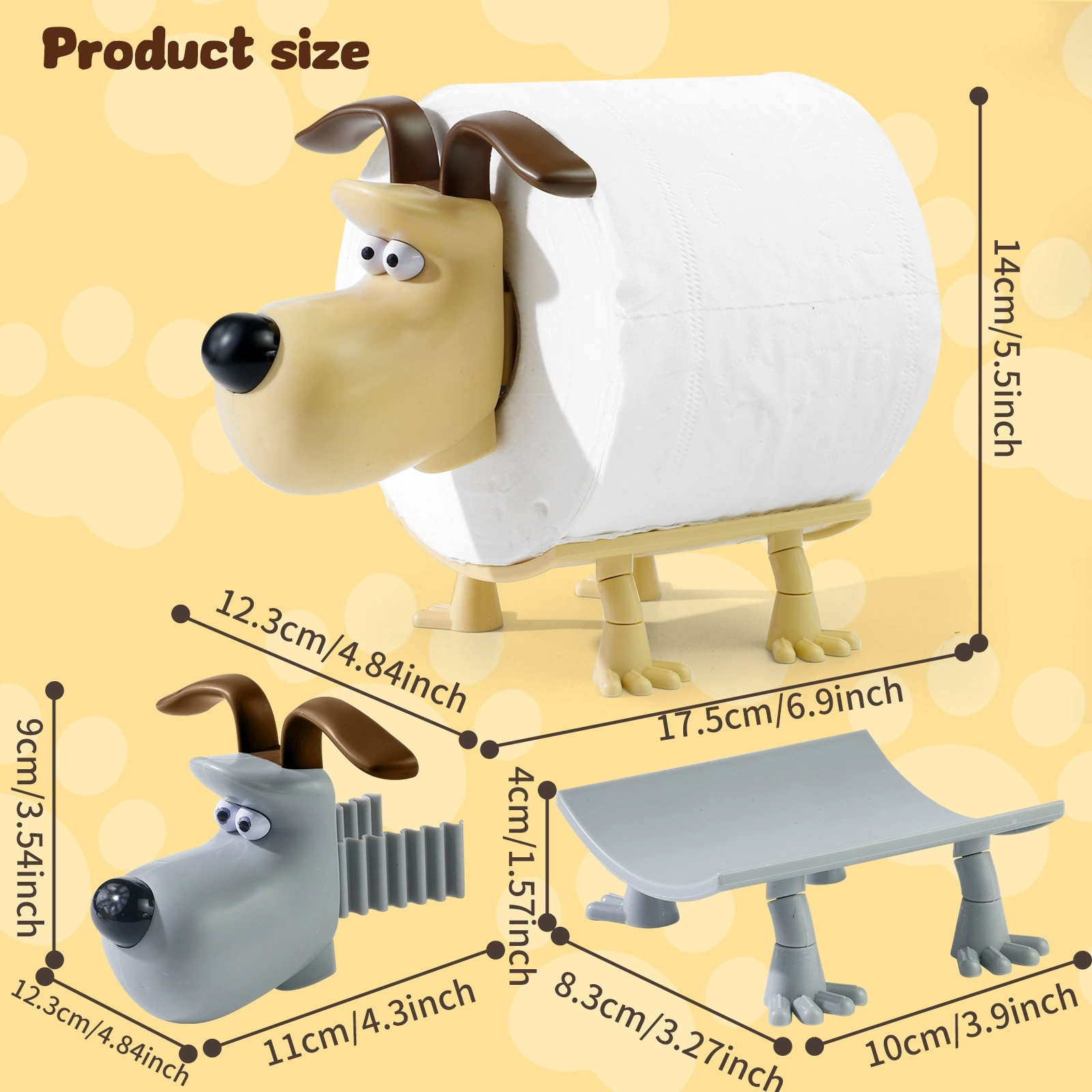 Fun Dog Toilet Paper Holder Ho - огляд і ціна Toilet Paper Holder