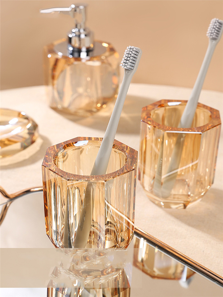 Bathroom Set Crystal Glass Liq - огляд і ціна Glass Soap Dish