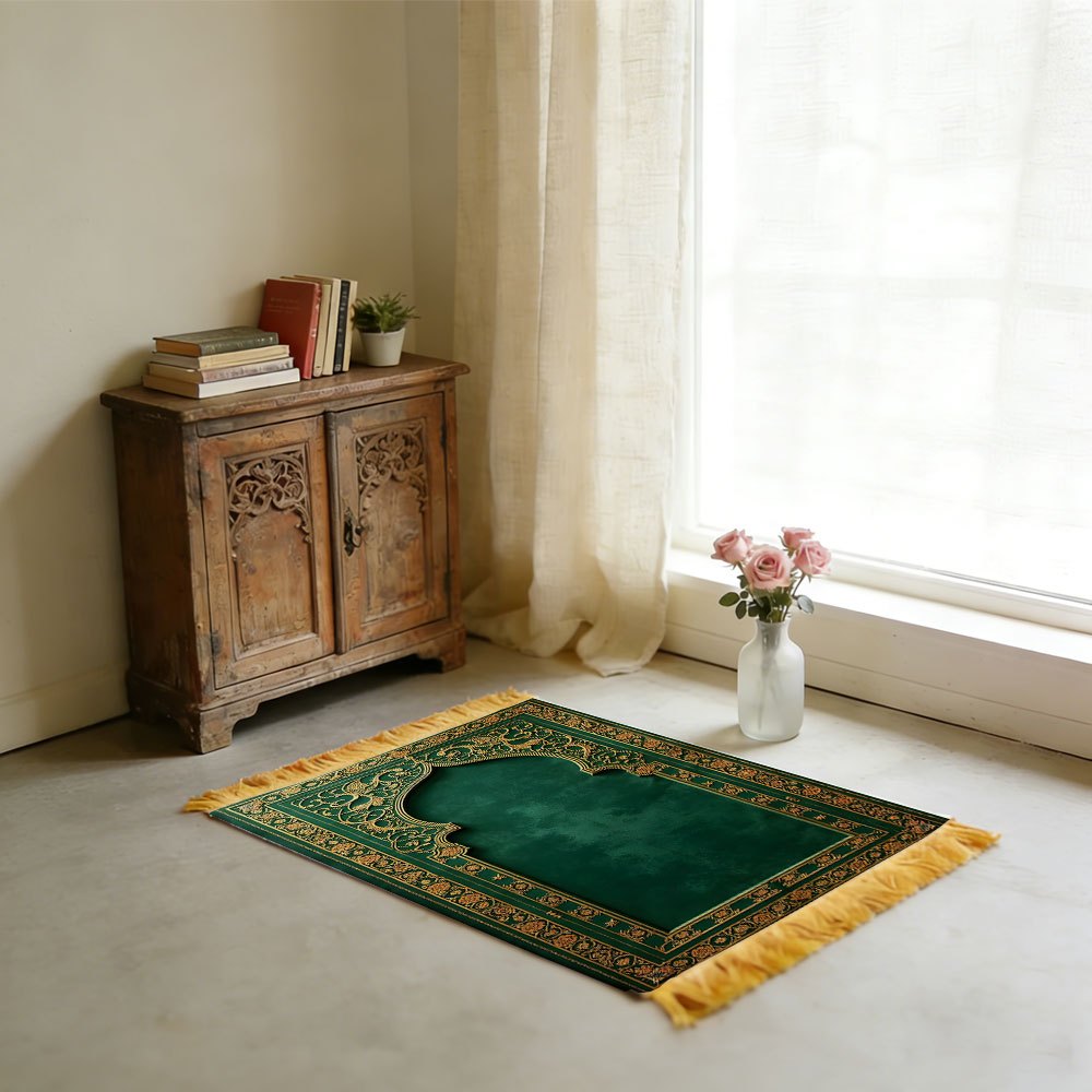 Dark Green Gold Floral Arch Is - огляд і ціна Home Bathroom Rugs