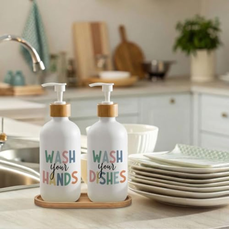 Boho Hand and Dish Soap Dispen - огляд і ціна Glass Soap Dish