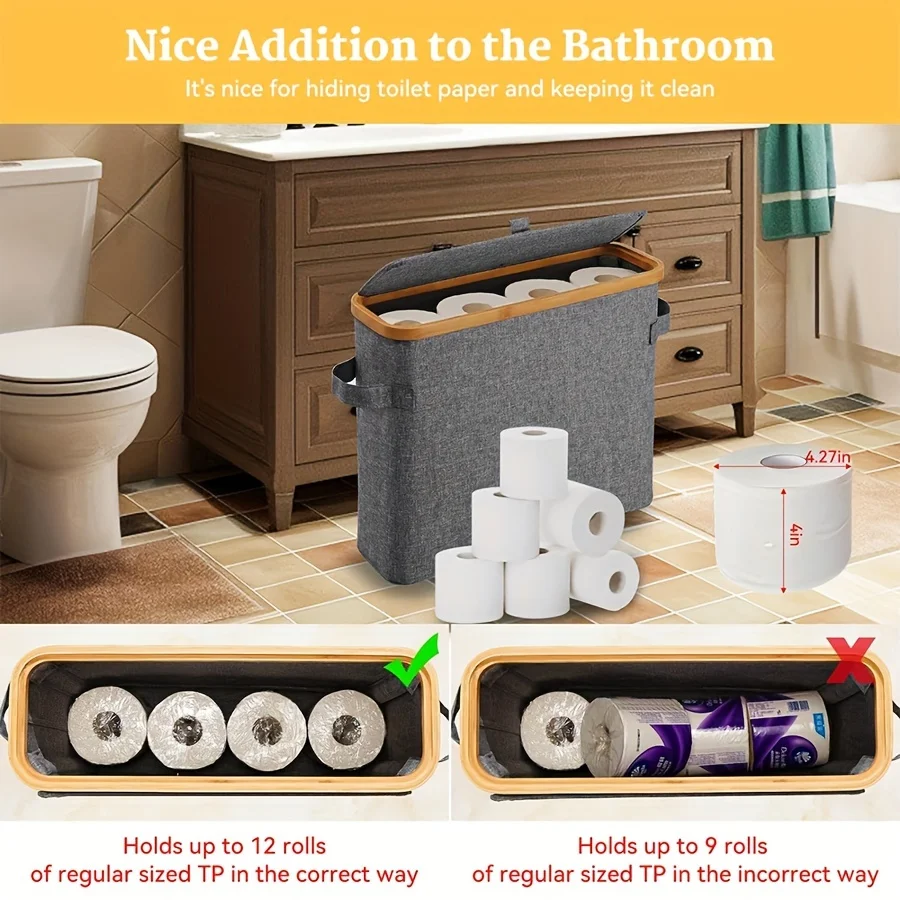 12Rolls Bamboo Toilet Paper Ho - огляд і ціна Toilet Paper Holder
