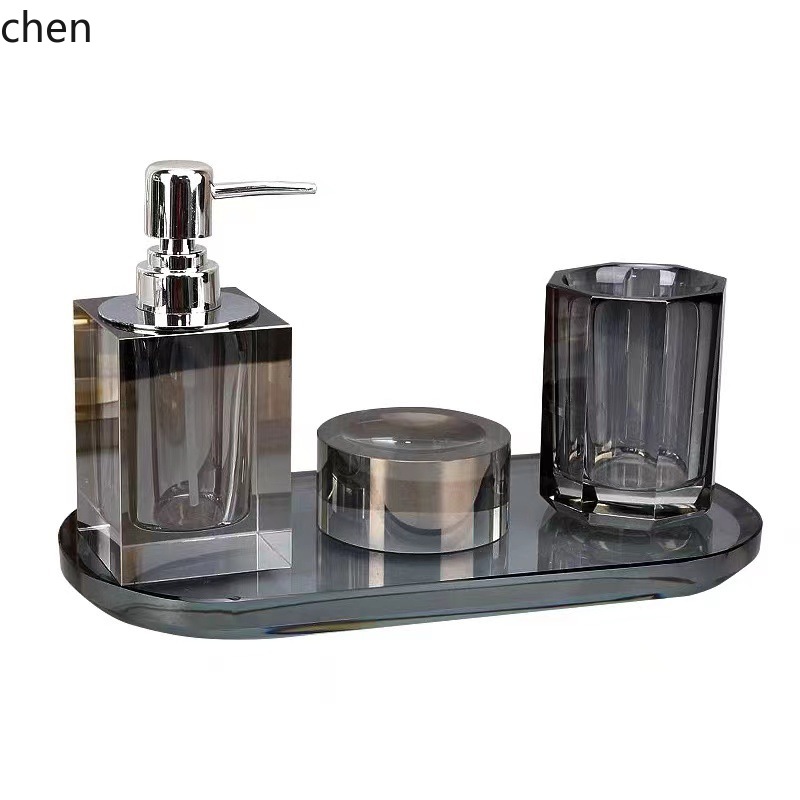 Zml crystal bathroom four-piec - огляд і ціна Glass Soap Dish