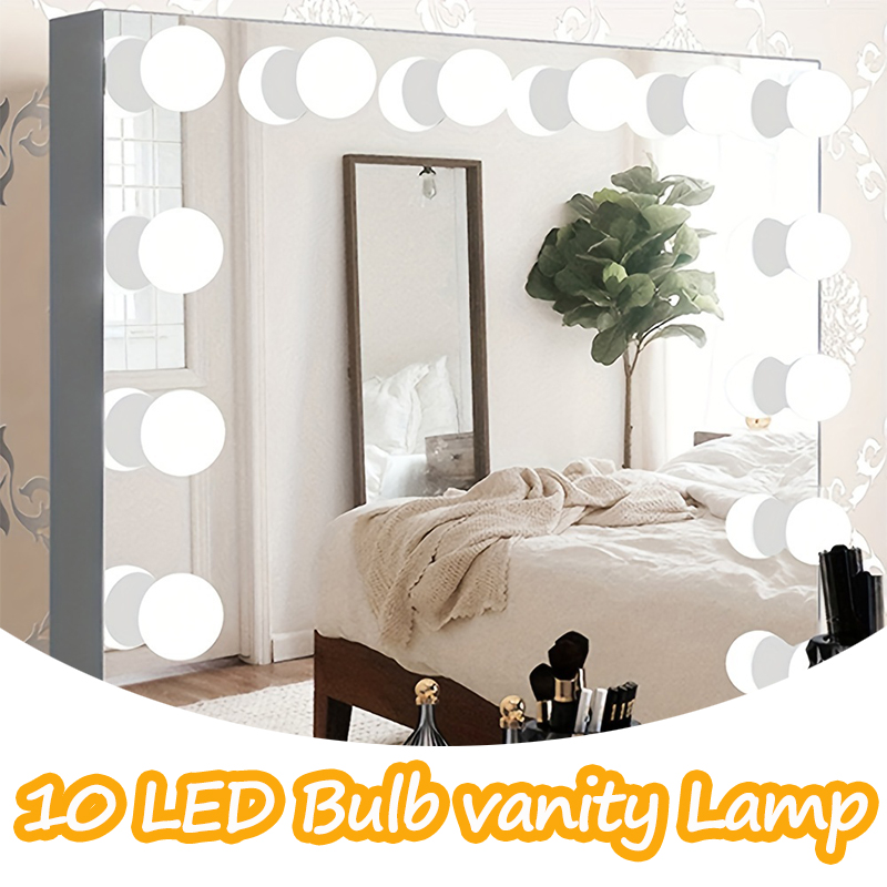 10LED Makeup Mirror Light Bulb - огляд і ціна Home Theater Bathroom