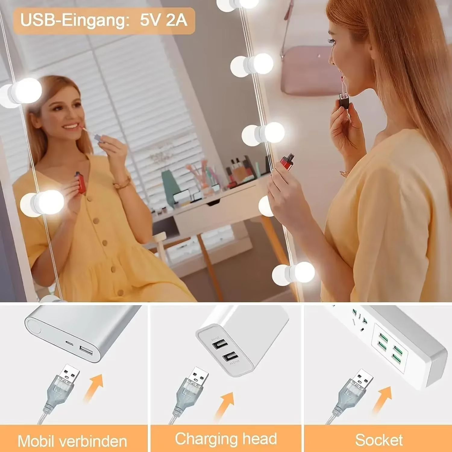 10LED Makeup Mirror Light Bulb - огляд і ціна Home Theater Bathroom