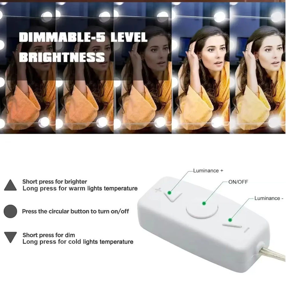10LED Makeup Mirror Light Bulb - огляд і ціна Home Theater Bathroom