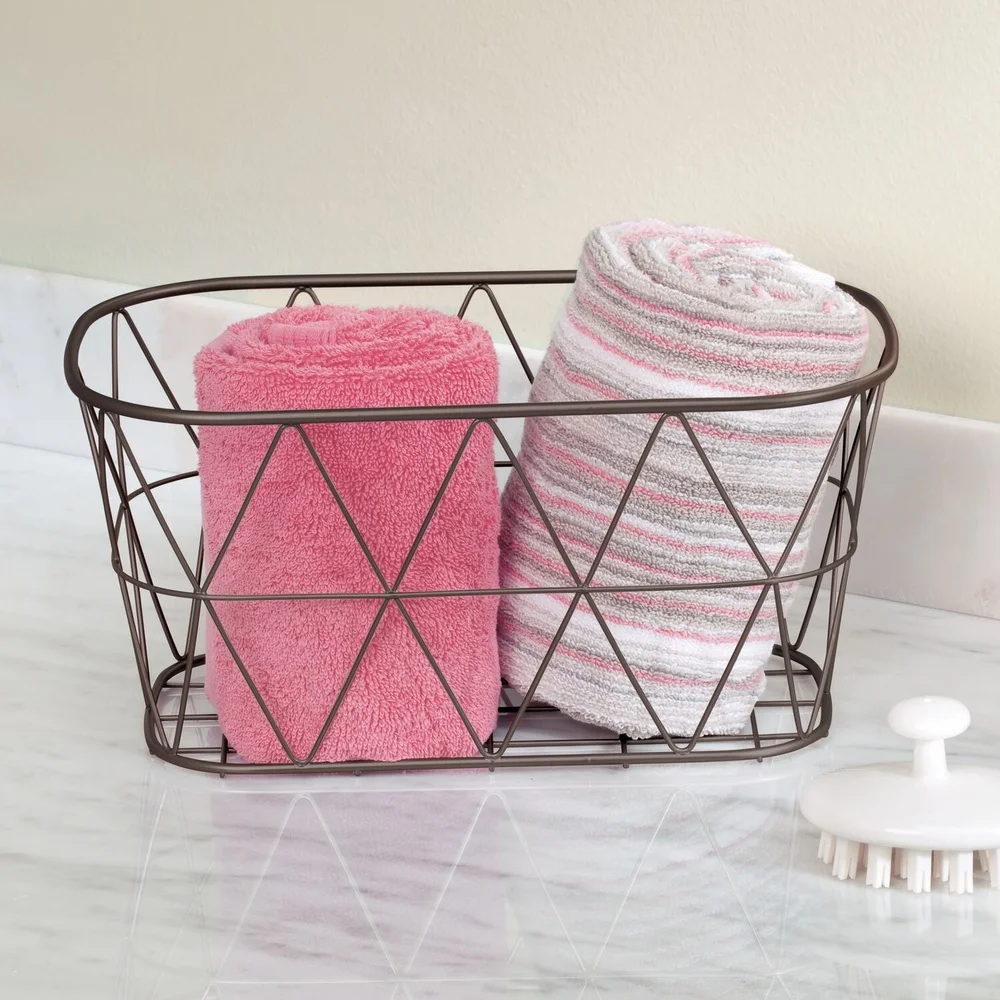 Bronze Steel Wire Storage Bask - огляд і ціна Home Essentials Bathroom Storage