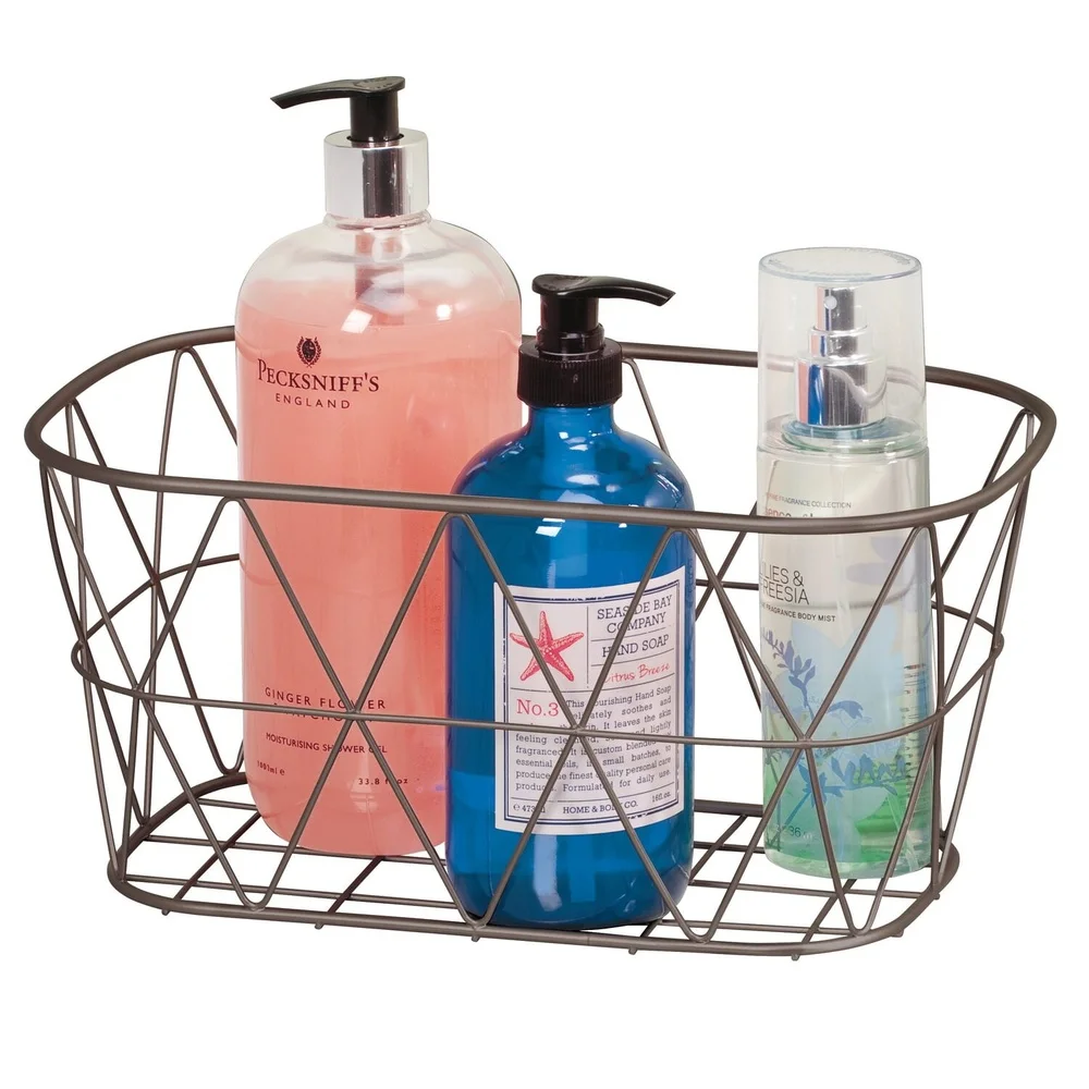 Bronze Steel Wire Storage Bask - огляд і ціна Home Essentials Bathroom Storage