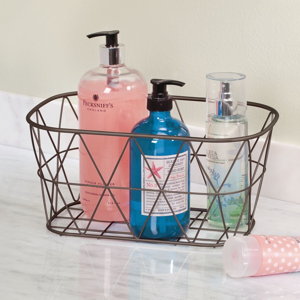 Bronze Steel Wire Storage Bask - огляд і ціна Home Essentials Bathroom Storage