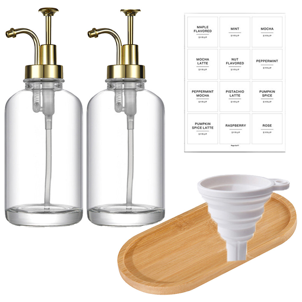 2Pcs Stylish Press Pump Glass  - огляд і ціна Glass Soap Dish