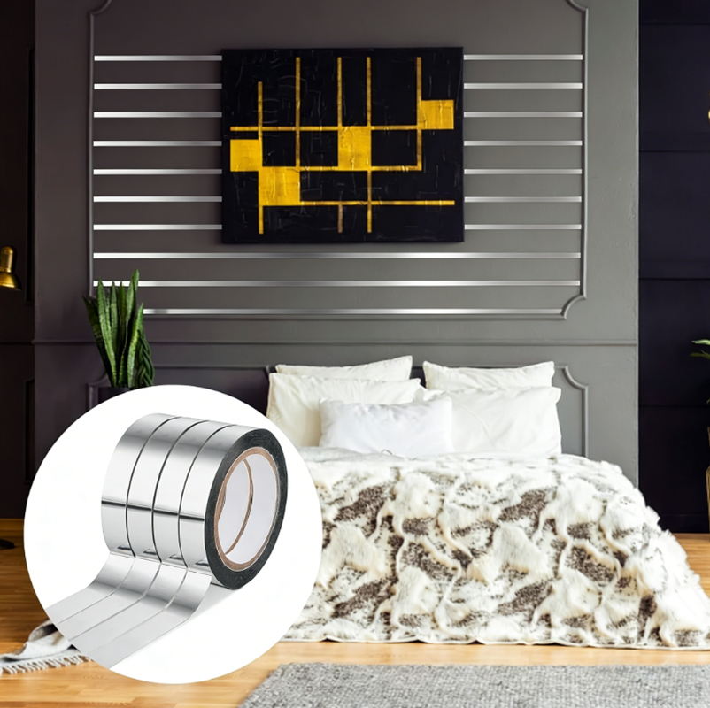 Silvery Metallic Mirror Tape,A - огляд і ціна Home Theater Bathroom