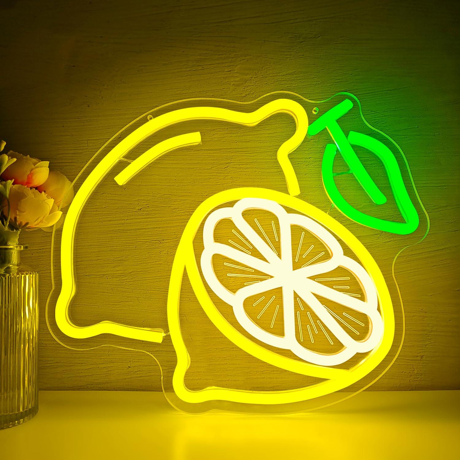 Lemon Neon Sign Dimmable LED L - огляд і ціна Home For Bathroom