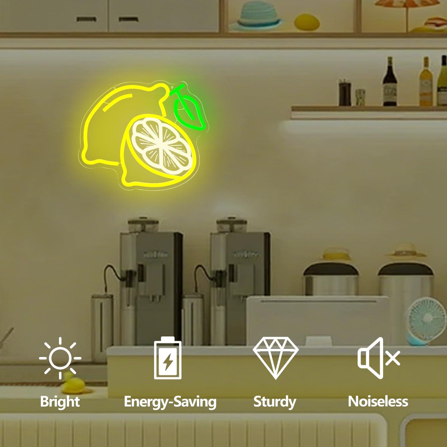 Lemon Neon Sign Dimmable LED L - огляд і ціна Home For Bathroom