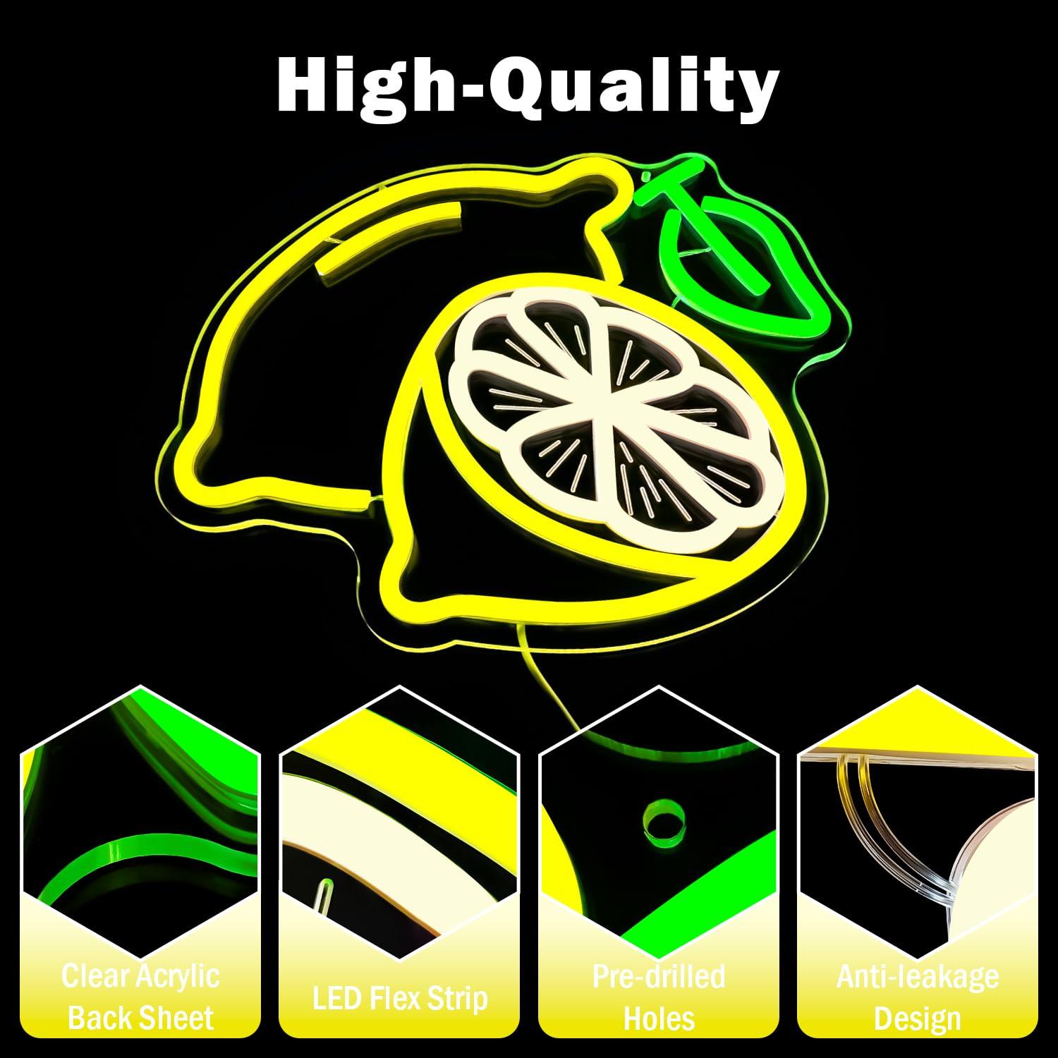 Lemon Neon Sign Dimmable LED L - огляд і ціна Home For Bathroom
